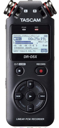 Tascam DR-05X Stereo Handheld Digital Audio Recorder and USB Aud