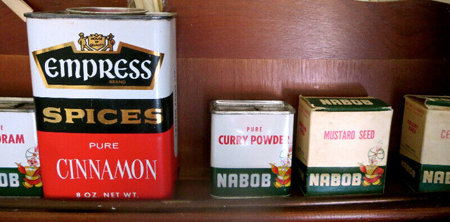 ►Vintage Spice Tins - Empress/Frenchs/Nabob/BlueRibbon/etc◄ in Arts & Collectibles in Lethbridge - Image 3