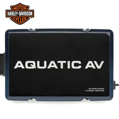 Aquatic AV 2 Channel Harley-Davidson Amplifier AQ-AD300.2-MICRO The AQ-AD300.2-MICRO waterproof Harl...