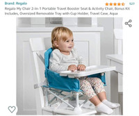 Regalo travel booster chair - new