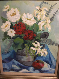 Original floral oil painting 
