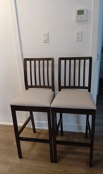 Two clean Ikea Bar Chairs, View more
