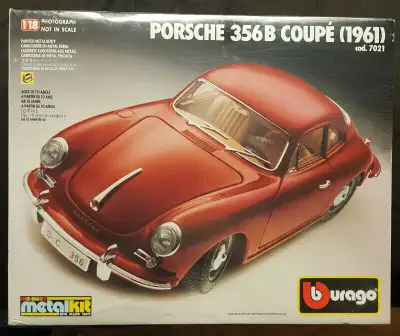Bburago 1:18 Scale 1961 Porsche 356B Coupe die-cast metal kit, View more