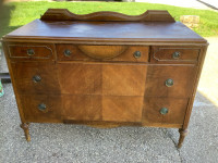 Antique hutch buffet cabinet entryway table 