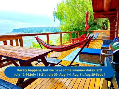 LAST Minute Availability on Beachfront Cabin on Sunshine Coast, View more