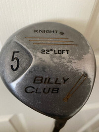 Knight Billy Club 5 Wood RH 22 Degree Loft