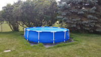 Above ground pool and solar cover