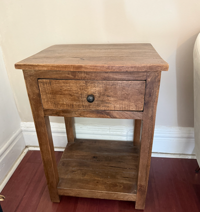 Rustic Solid wood end table / side table / night stand, View more