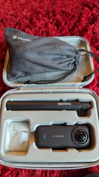 Selling my Insta360 X3 Camera with all the accessories I bought for this model. Had this for 1 year...