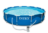 12 x 30 Intex Metal Frame Set Pool with pump