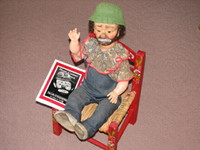 Rare Vintage, Original, Emmett Kelly Clown Doll and Chair