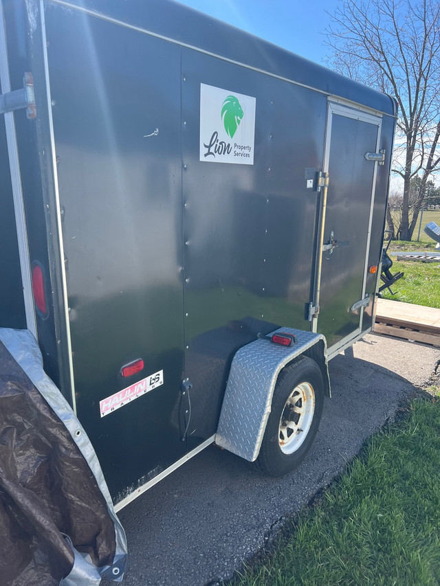 6x10 enclosed trailer with barn doors for sale  in Cargo & Utility Trailers in Windsor Region - Image 3