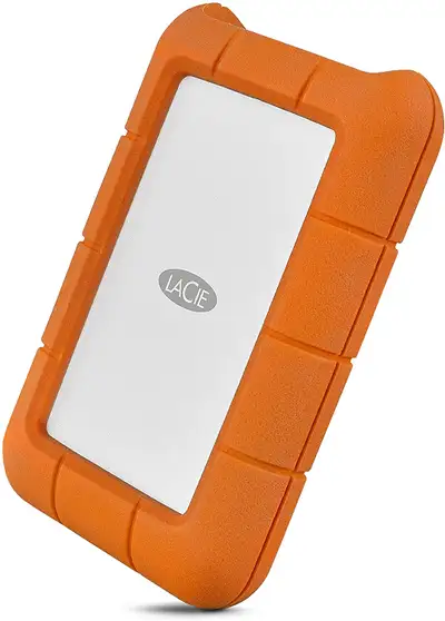 LaCie Rugged 5TB USB-C Portable External Hard Drive for PC/Mac, View more