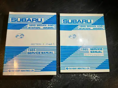 1985 Subaru 1800 Sedan & Station Wagon Repair Manual DL GL Turbo, View more