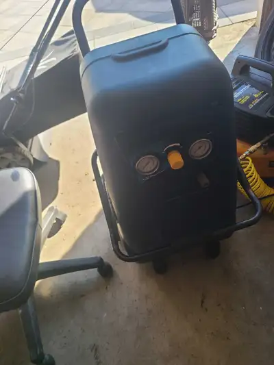 This portable air compressor delivers reliable power for a variety of tasks, running very good but n...