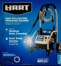 New HART Pressure Washer 1800 PSI
