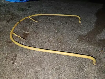 1974 Ski-doo Elan snowmobile bumper / grab bar in good shape. It was unfortunately painted. See phot...