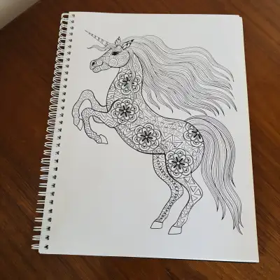 *New* Kaleidoscope Neon Unicorns Colouring Book, View more