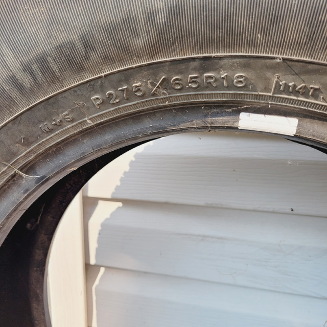 Two Goodyear tires 275/65/18 in Tires & Rims in Edmonton - Image 3