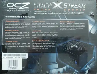 OCZ 500W POWER SUPPLY, View more