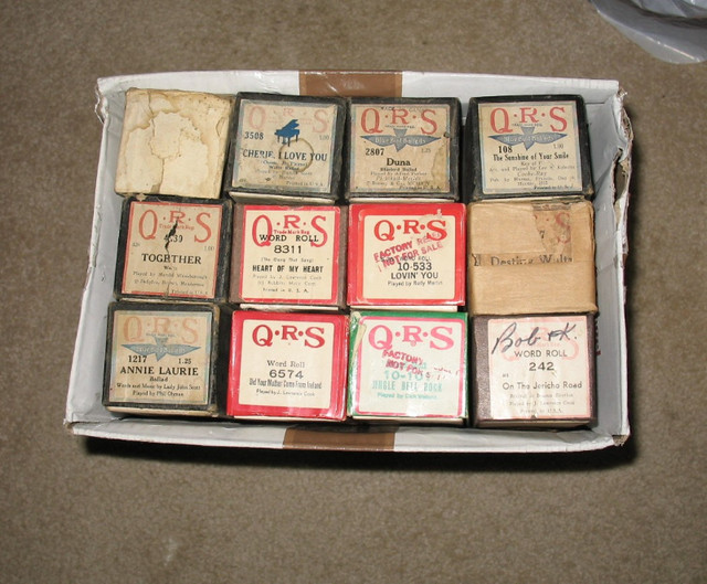Antique Player Piano Rolls 13EA - In Great Condition For Age - in Pianos & Keyboards in Edmonton - Image 3