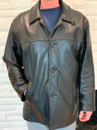 Men's Danier Leather Coat Black