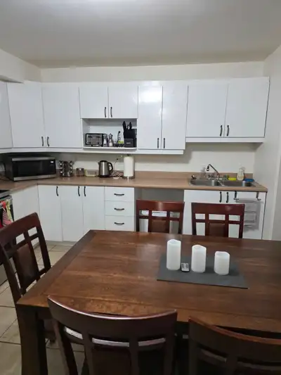 Logement 3 et demie dans un sous-sol à louer a st-charles de drummondville chauffé et éclairé avec 2...