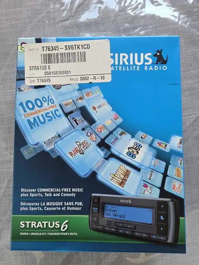 I'm offering a brand new Sirius Satellite Radio Stratus 6, complete with everything you need to enjo...
