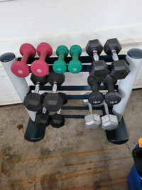 Weight Rack with Dumbbells 
