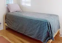 Single Wooden Bed With Matress