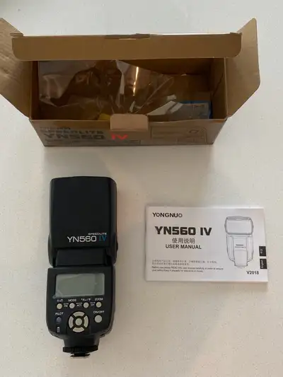 Details: YN560 IV Wireless model (with a built-in trigger system). Original price: $140 Never used,...