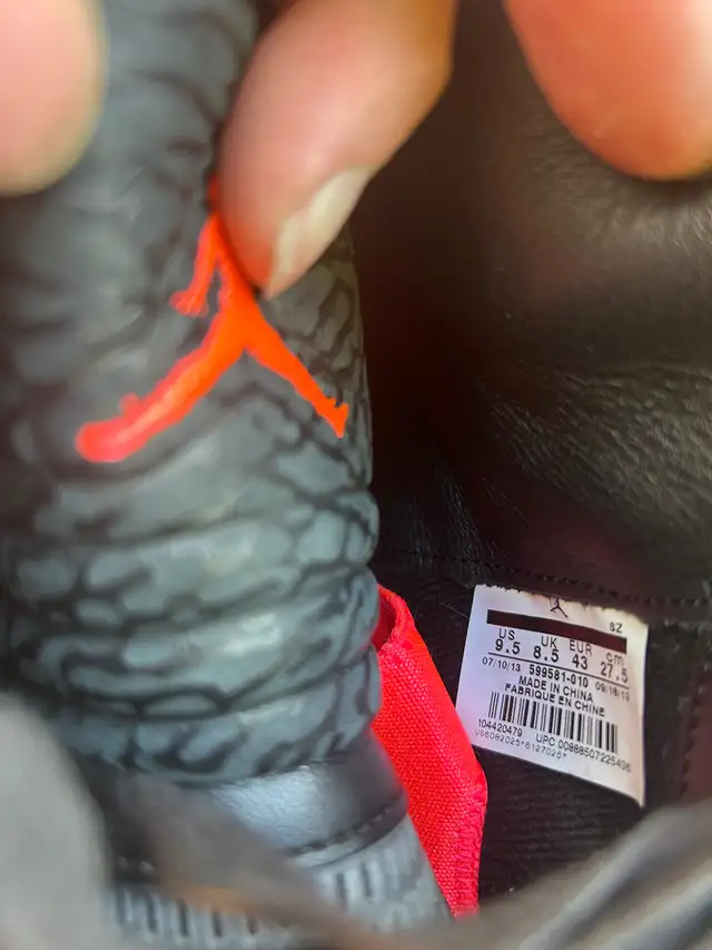 Air Jordan 5 3 Lab Black Infrared Size 9.5 in Men's Shoes in City of Toronto - Image 10