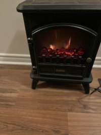 Mini Fireplace - Works Great Heat & Flames