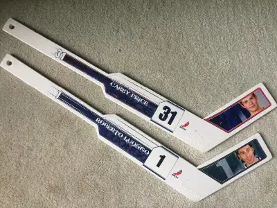 GOALIE MINI STICKS - Carey Price , Roberto Luongo, View more
