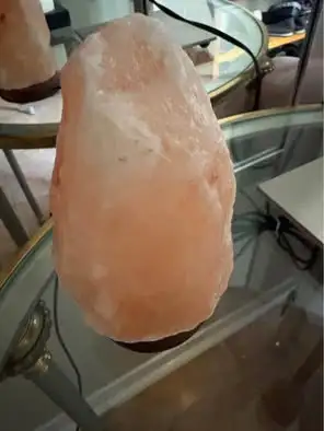 6” Himalayan Salt Lamp $15 changes colours, has USB end, View more