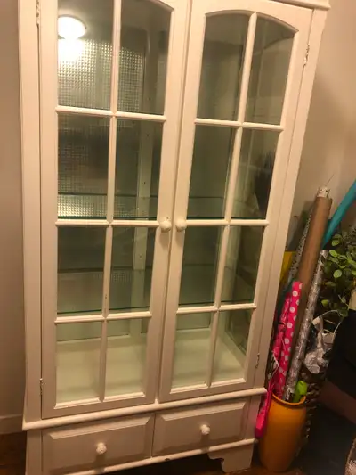 Beautiful cabinet with interior lighting, View more