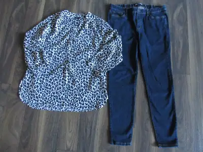 Ladies Size 31 Joe Jeans & Size 12 Jessica Top, View more
