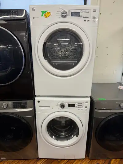 GE white washer dryer set, View more