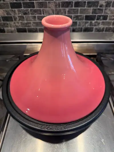 Le Creuset Cast Iron and stoneware Tagine (Rare RosePink), View more