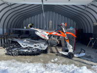 2016 KTM 450 SXF with 2018 Camso DTS 129 snow track