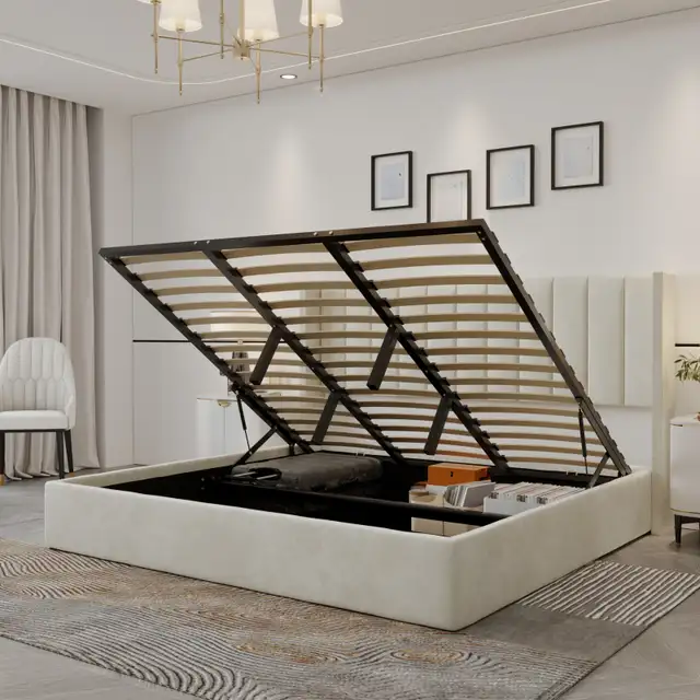 Hydraulic lift up storage bed for sale!!! in Beds & Mattresses in Peterborough - Image 6