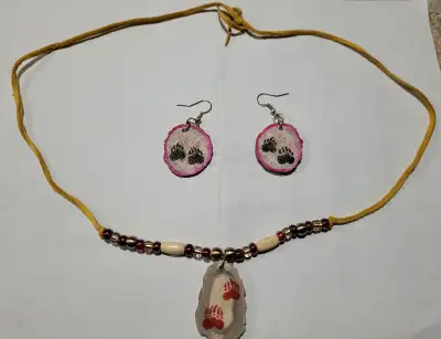 Necklace and Earrings, View more