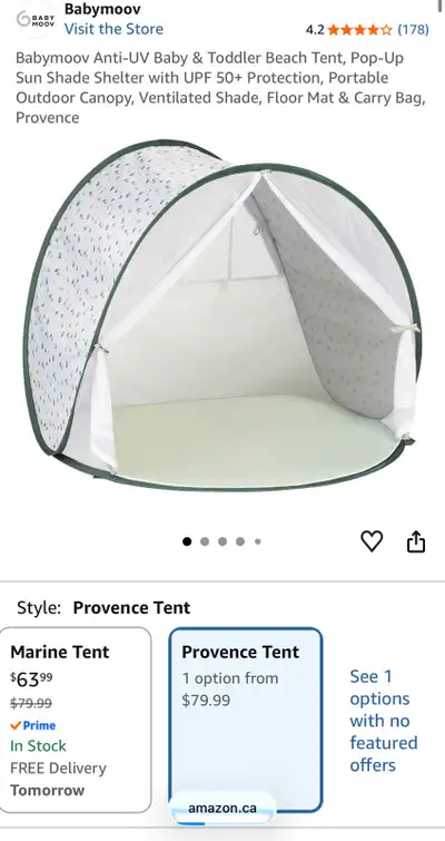 New Babymoov Anti-UV Beach Tent, View more
