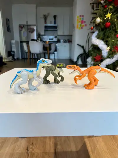 Jurassic World Raptors Including Blue + Other dinosaurs , View more