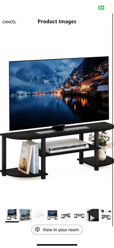 TV Entertainment Center, Espresso/Black47.25(W)x13.4(D)x15.9(H, View more
