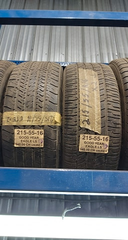 #43 2 Pneus été GOODYEAR EAGLE LS 215/55R16 dans Autres pièces et accessoires  à Longueuil/Rive Sud