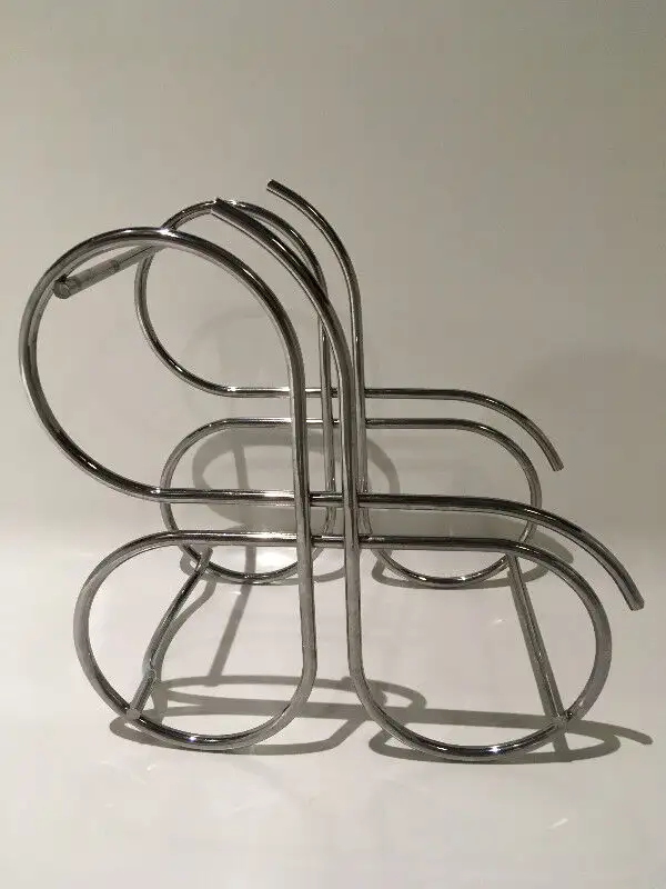 RACK À BOUTEILLES DE VIN CELLIER MÉTAL VINTAGE MID CENTURY in Arts & Collectibles in City of Montréal - Image 5