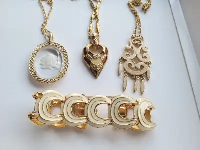 Signed vintage D'Orlan jewelry. $25 each or all for $80