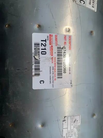 Muffler toyota corolla orginal 100$ each check picture for part number