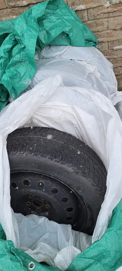 4 Winter tires on Steel rims from Subaru Forester. Tires good for minimum one more season.